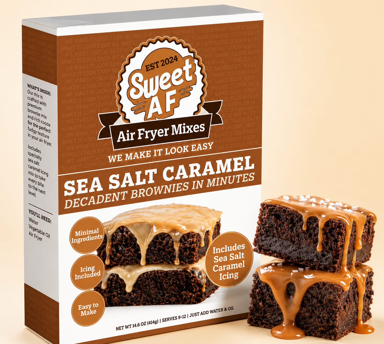 Sea Salt Caramel air fryer mix box